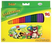 Гамма Пластилин Пчелка восковой 16 цветов (280030Н) фото
